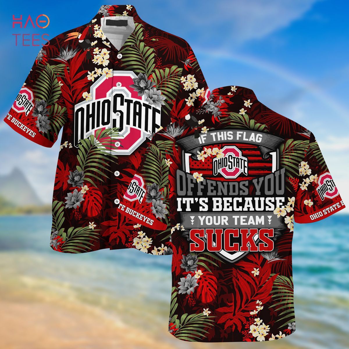 NCCA Ohio State Buckeyes Special Style Hawaiian Shirt