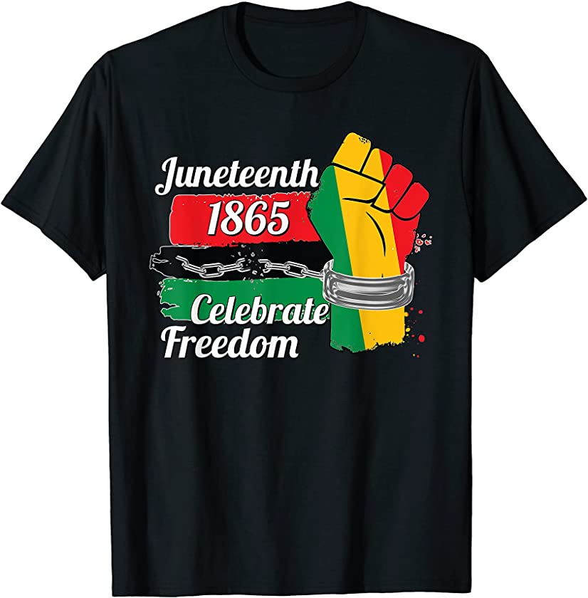 Proud African American Celebrate Juneteenth Freedom 1865 T-Shirt