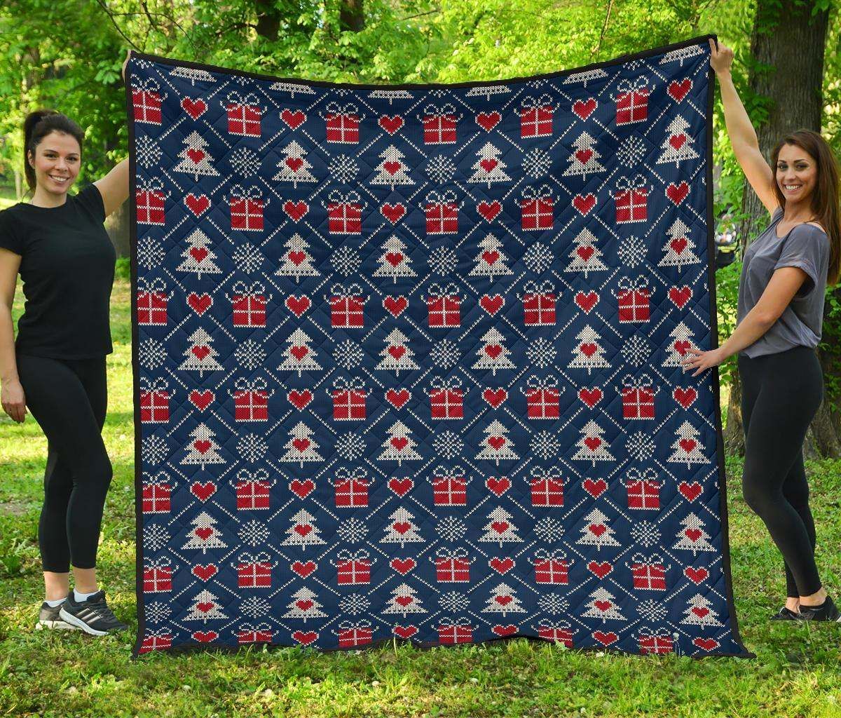 Fairisle Gift Christmas Cl12100278Mdq Quilt Blanket