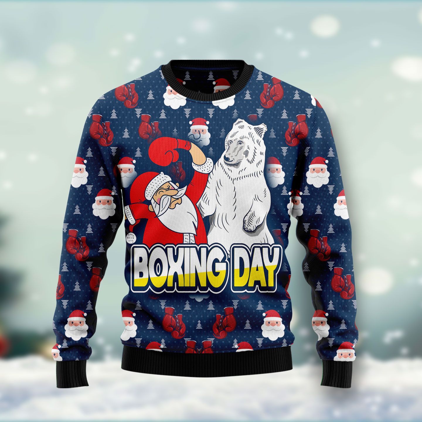 Boxing Day Ugly Christmas Sweater | For Men & Women | Adult | Us5097