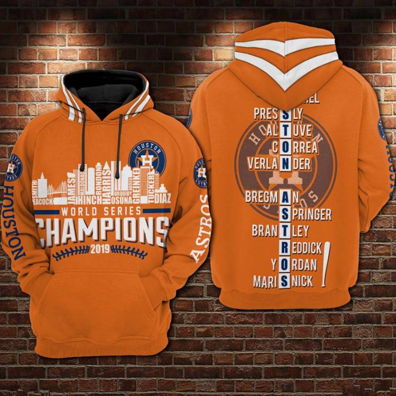 Houston Astros World Series Champion Hoodie Unisex 3D All Over Print