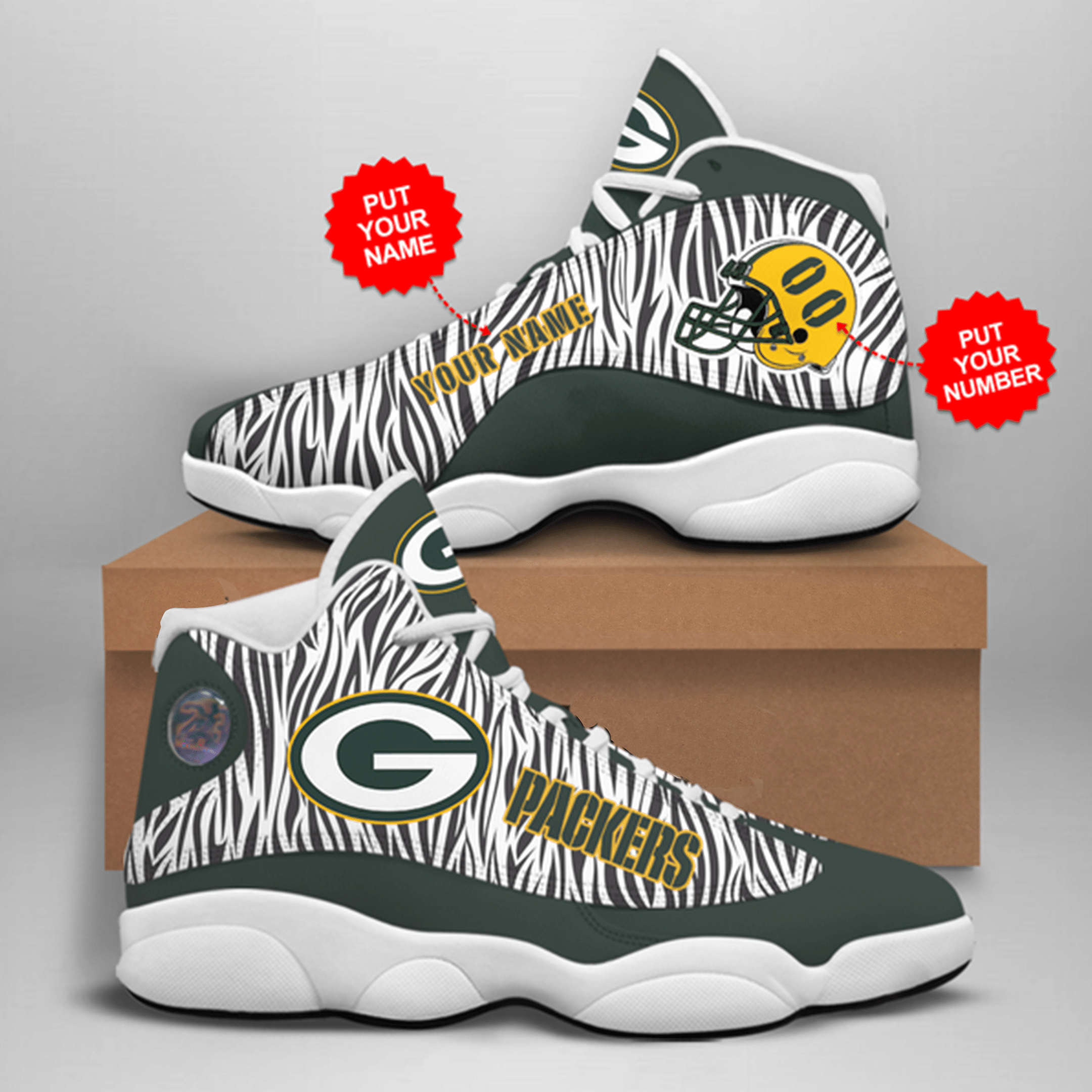 Personalized Green Bay Packers Jd13 Shoes – V3