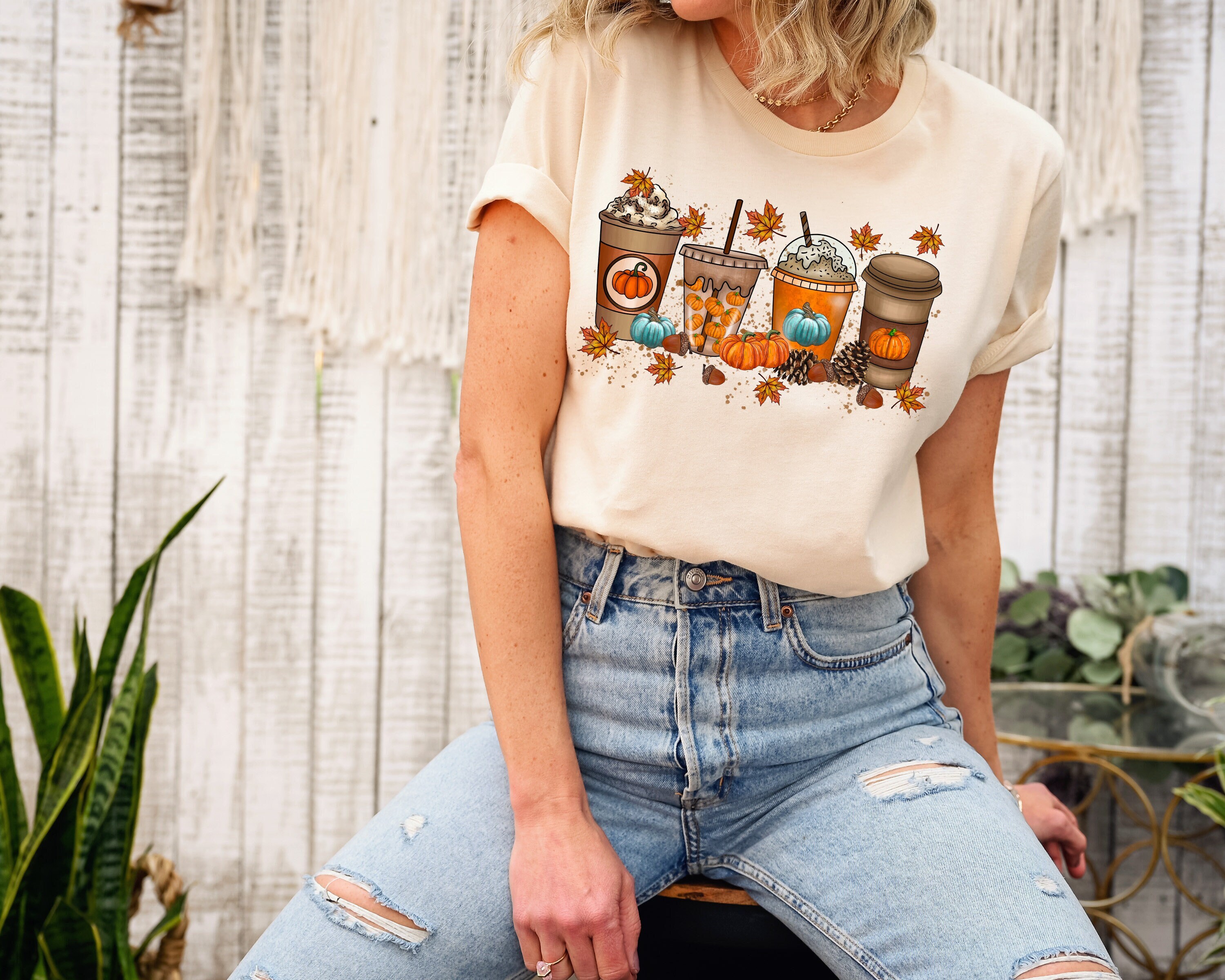 Fall Shirt, Thanksgiving Shirt, Coffee Shirt, Pumkin, Drink, Halloween, Halloween Shirts, Halloween Shirt, Spooky, Halloween Gift, Boho,