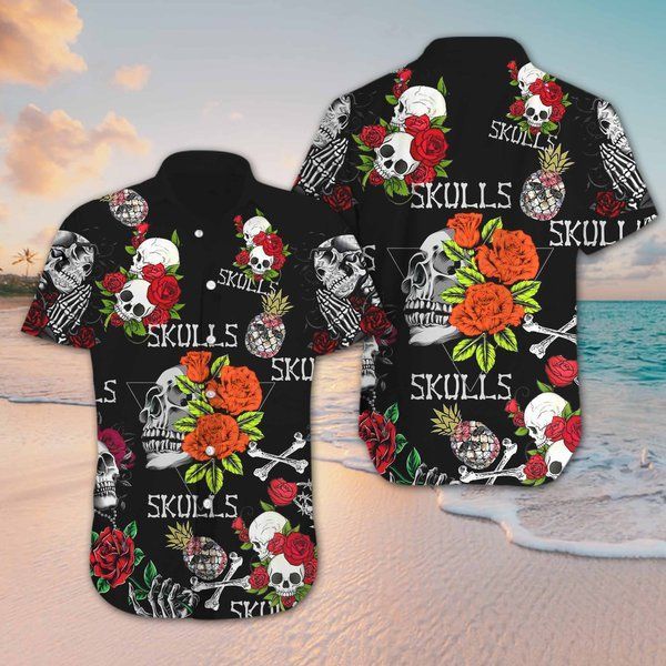 Skull Hawaii Shirt Unisex Full Size Adult Colorful Ha54188