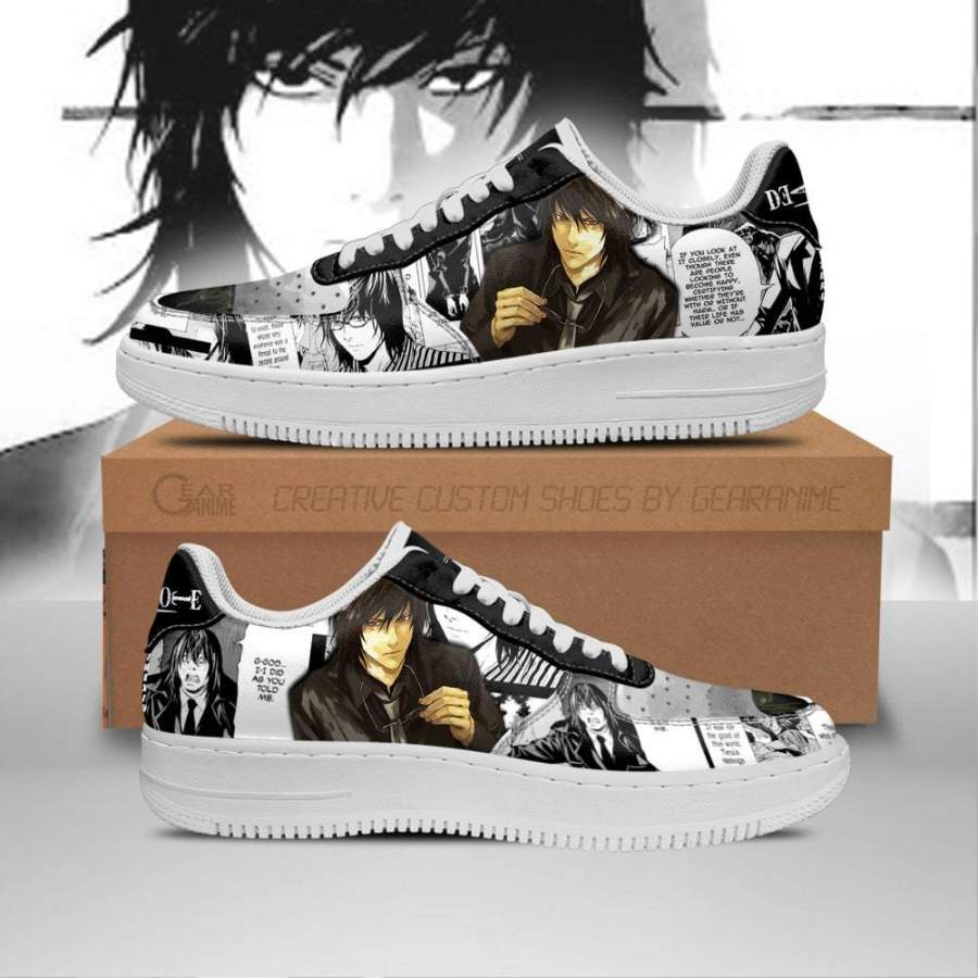 Teru Mikami Air Sneakers Death Note Anime Shoes Fan Gift Idea PT06