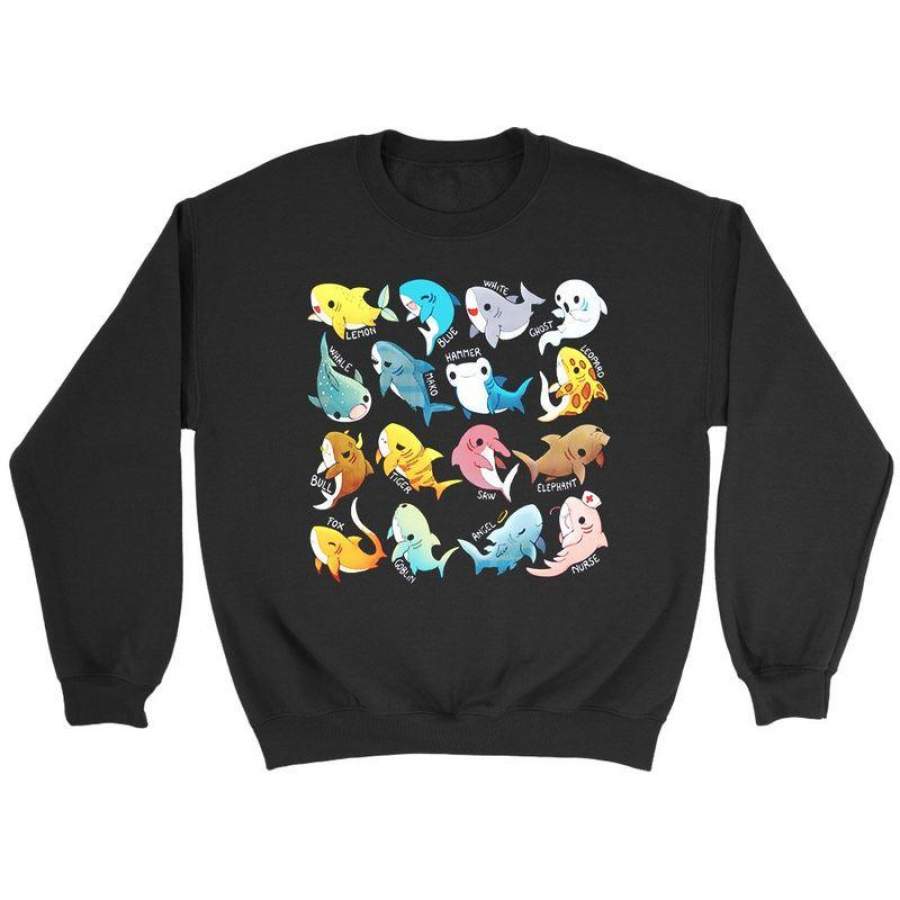 Types Of Sharks Sweatshirt