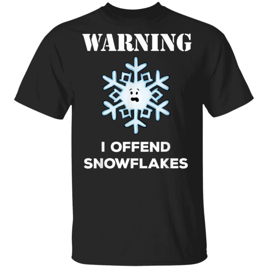 Warning I Offend Snowflakes Funny Republican TShirt