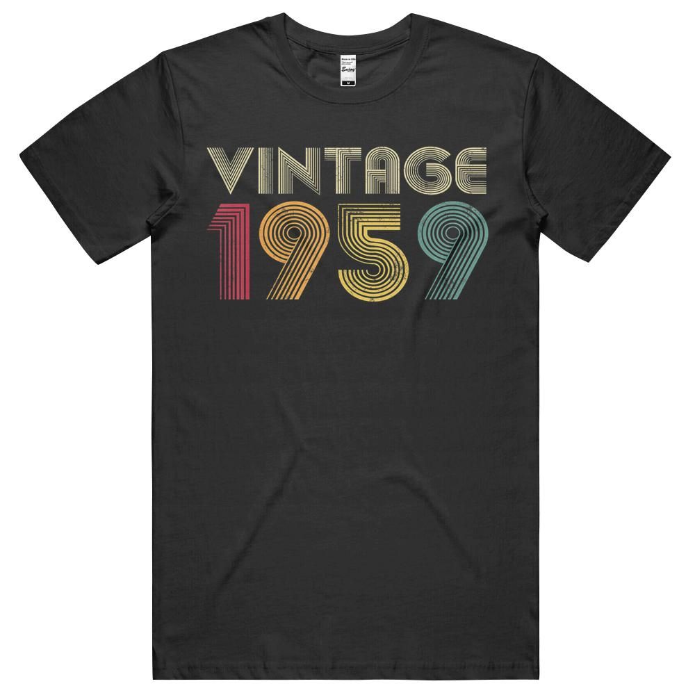 62nd Birthday Gift Vintage 1959 Men Women 62 Years Old Unisex Shirt