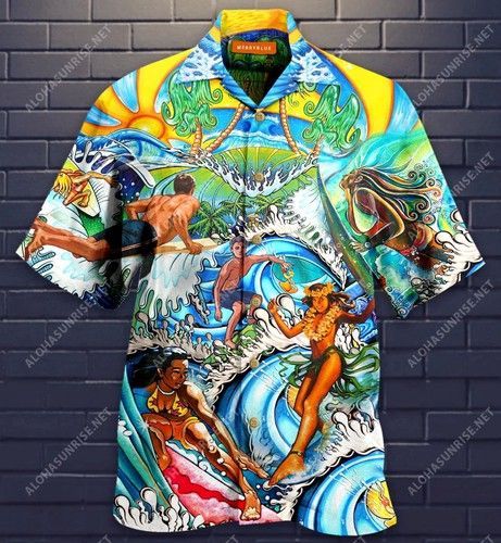 All I Need Is Surfing In Hawaii Unisex Hawaiian Shirt