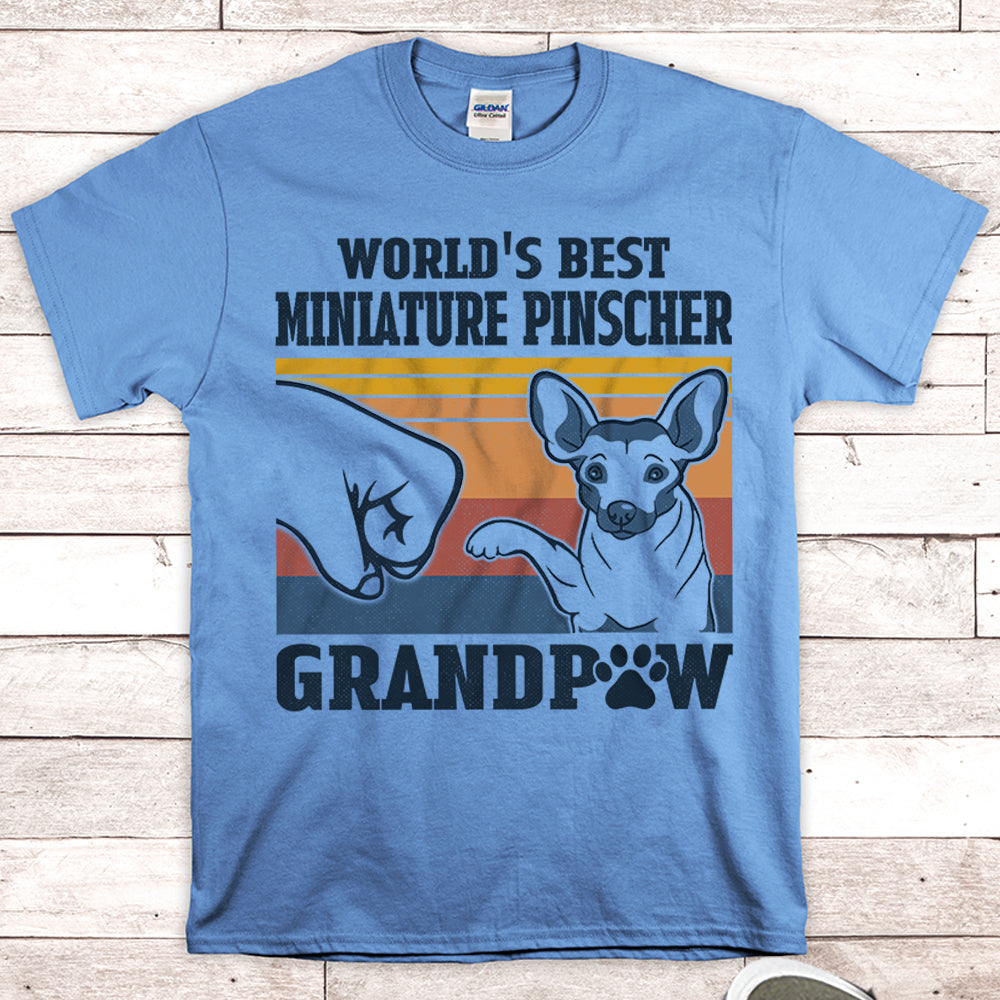 World’S Best Miniature Pinscher Grandpaw Shirts Gift For Miniature Pinscher Grandpa M0402 Nh95