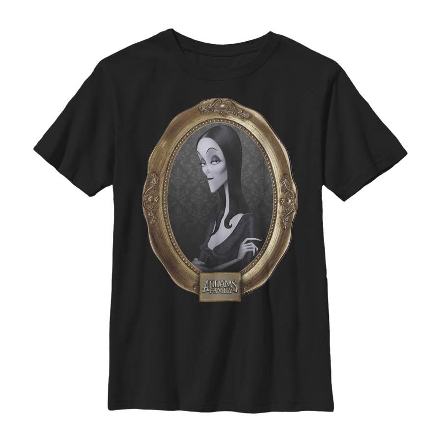 Addams Family Boy’s Morticia Classic Frame  T Shirt