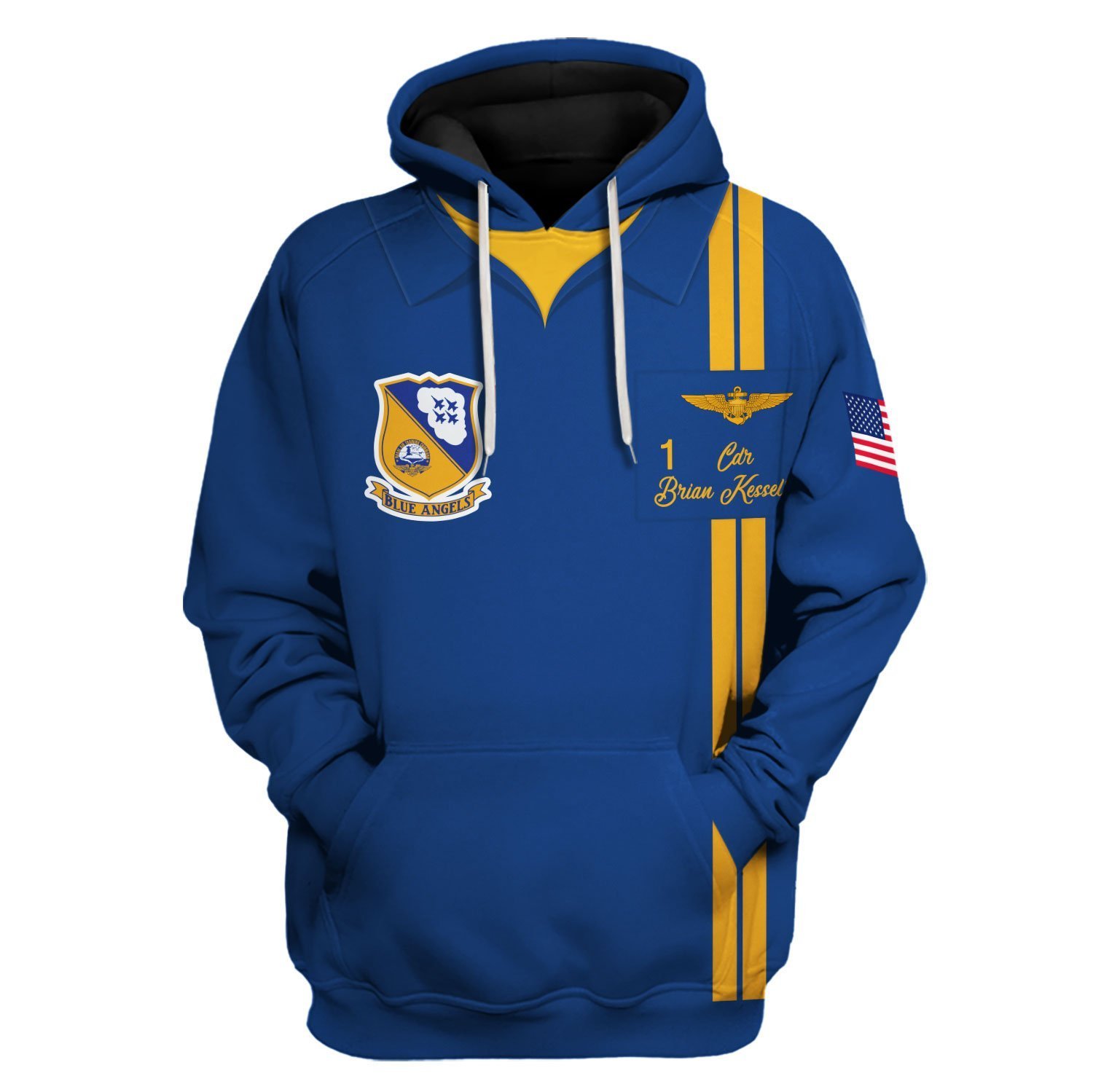 U.S. Navy Blue Angels Custom Name and Number Tracksuit