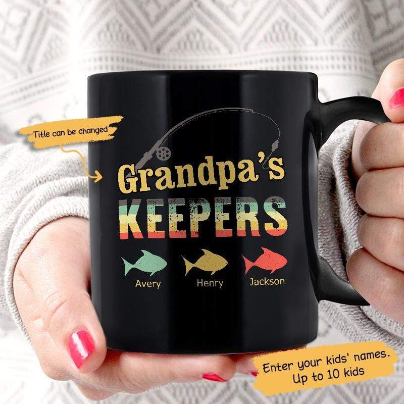 Little Keepers Fishing Father‘S Day Personalized Coffee Mug