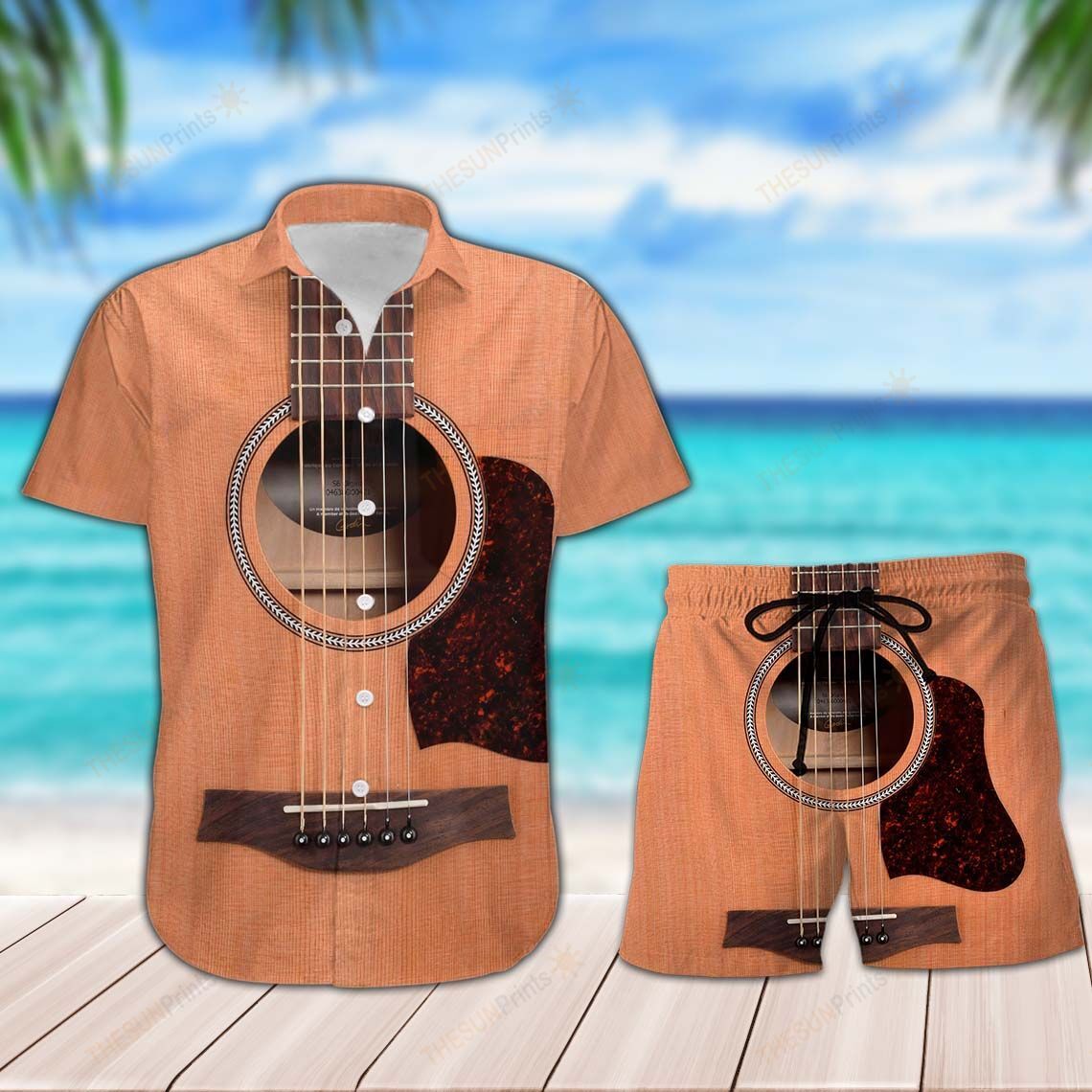 Guitar Lover Hawaiian Shirt And Shorts 002093 Ha75609