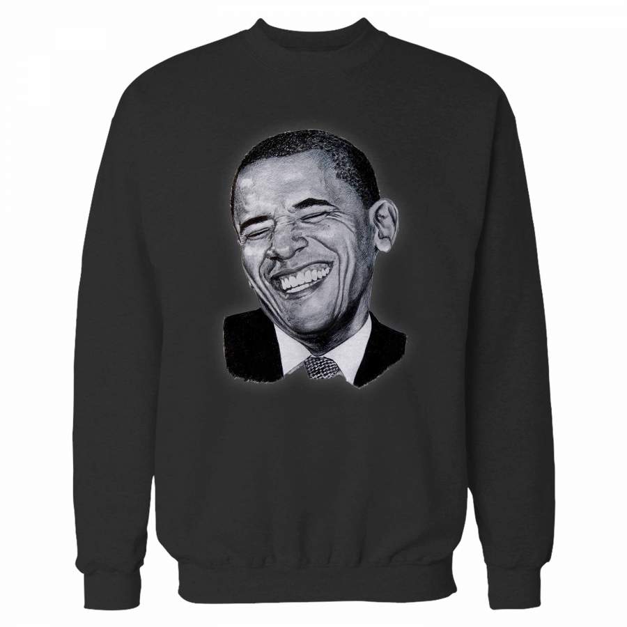 Barack Obama Face Drawing Sweatshirt