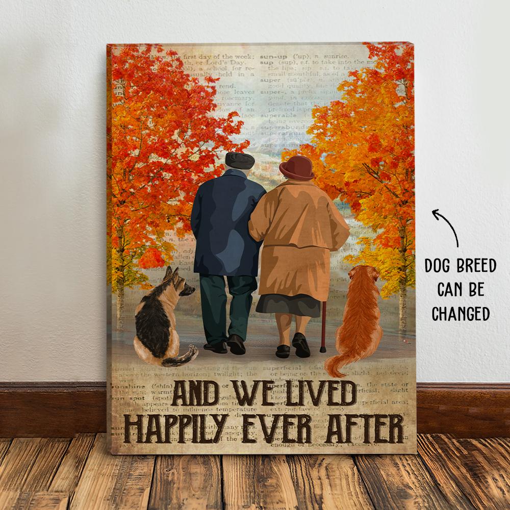 We Lived Happily Ever After- Personalized Custom Matte Canvas