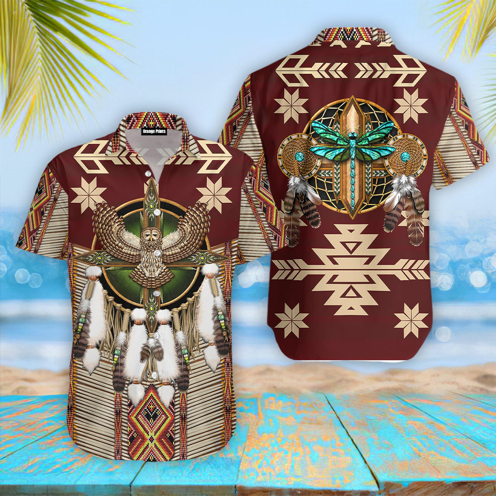 Native American Pattern Hawaii Shirt For Men Women Adult Ha74623