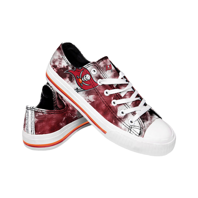 Tampa Bay Buccaneers NFL Womens Low Top Tie-Dye Canvas Shoes