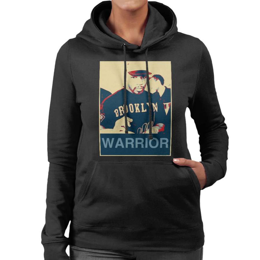 Mike Tyson Autographs Brooklyn Warrior Poster Style Women’s Hooded Sweatshirt