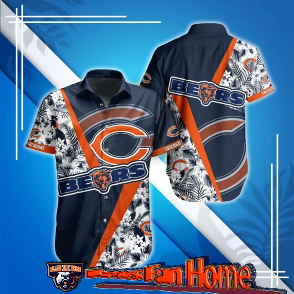 Chicago Bears Vintage Xxl 3D Graphics Hawaiian Shirt