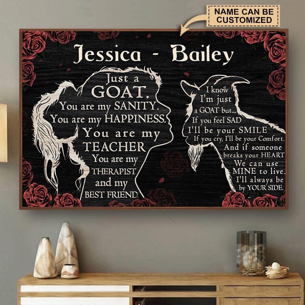 Aeticon Gifts Personalized Goat You Are Not Just A Canvas Mom Dad Gift Home Decor