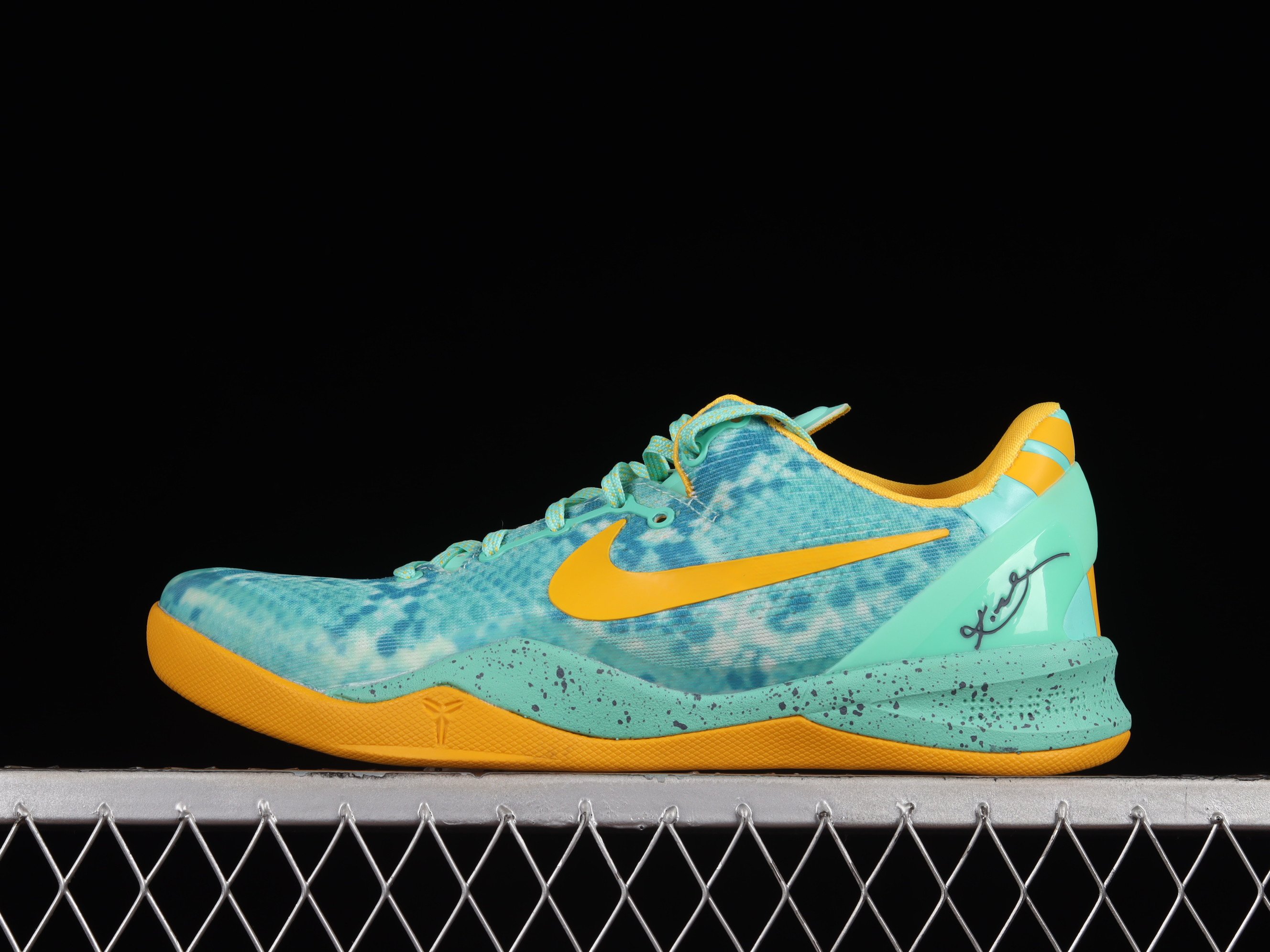 Nike Kobe 8 System Green Glow Laser Orange Basketball Shoes Sneakers PR-897219