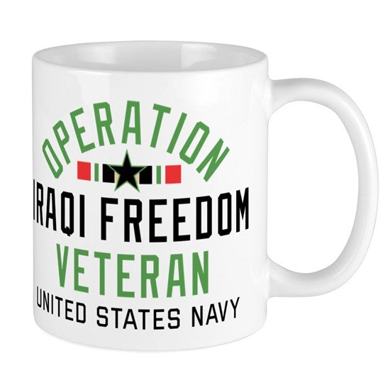 Us Navy Operation Iraqi Freedom Mug - Intercept Inter National