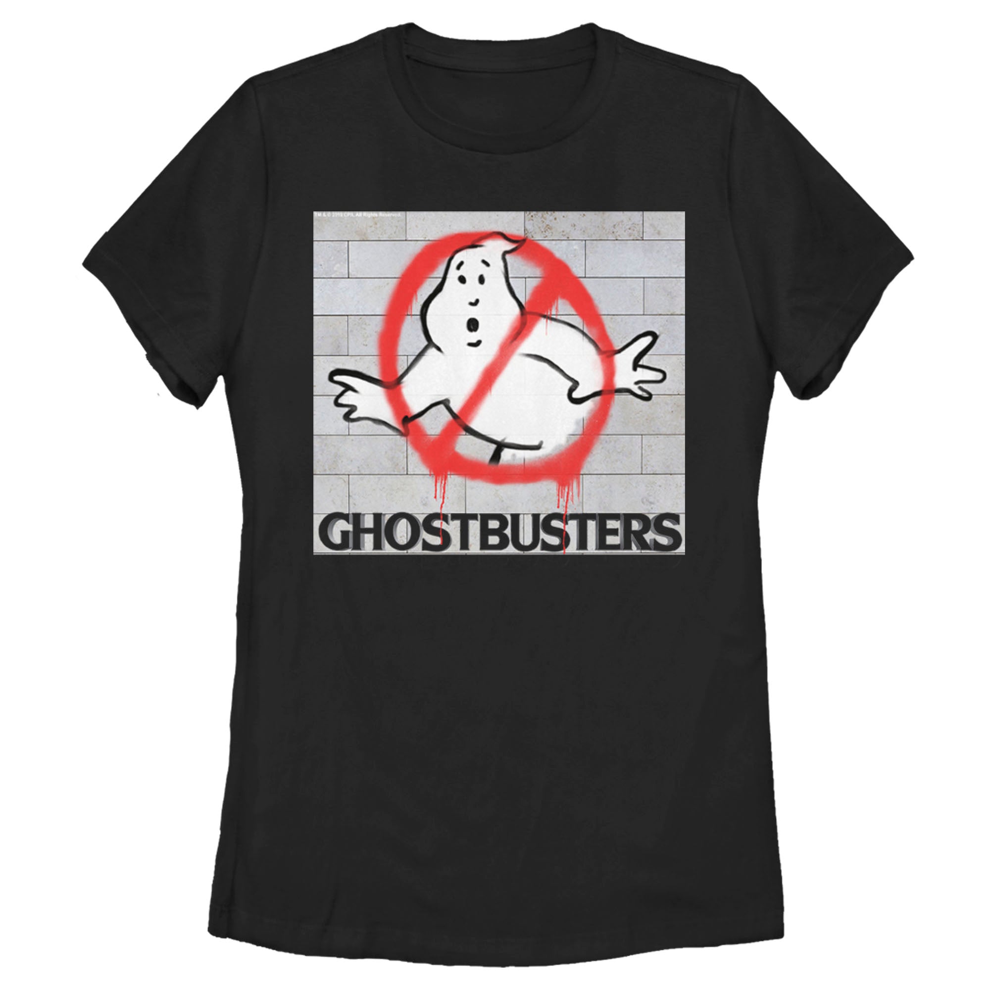 Women’S Ghostbusters Brick Spray Logo T-Shirt