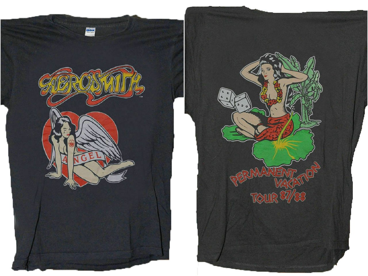 Aerosmith Permanent Vacation Tour 1988 T-Shirt