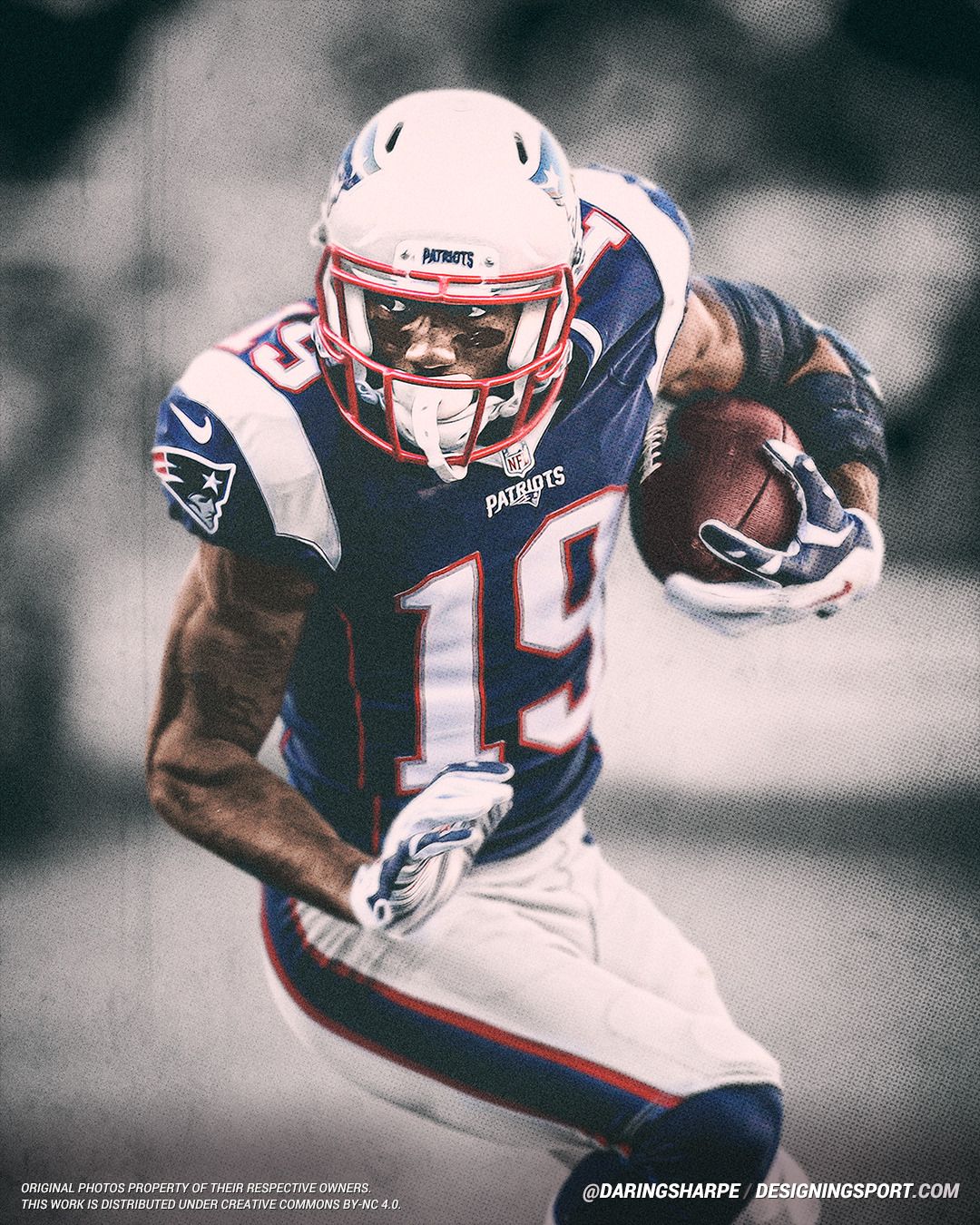 Malcolm Mitchell #19 New England Patriotsposter For Fans poster canvas