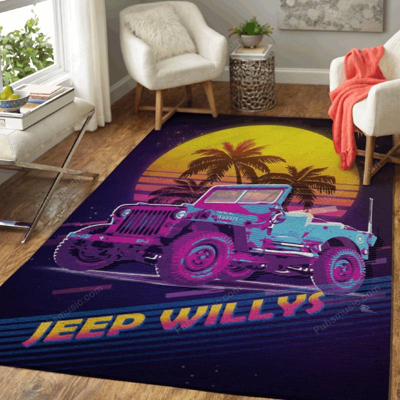 Jeep Willys – Cars Iconic Area Rug Carpet