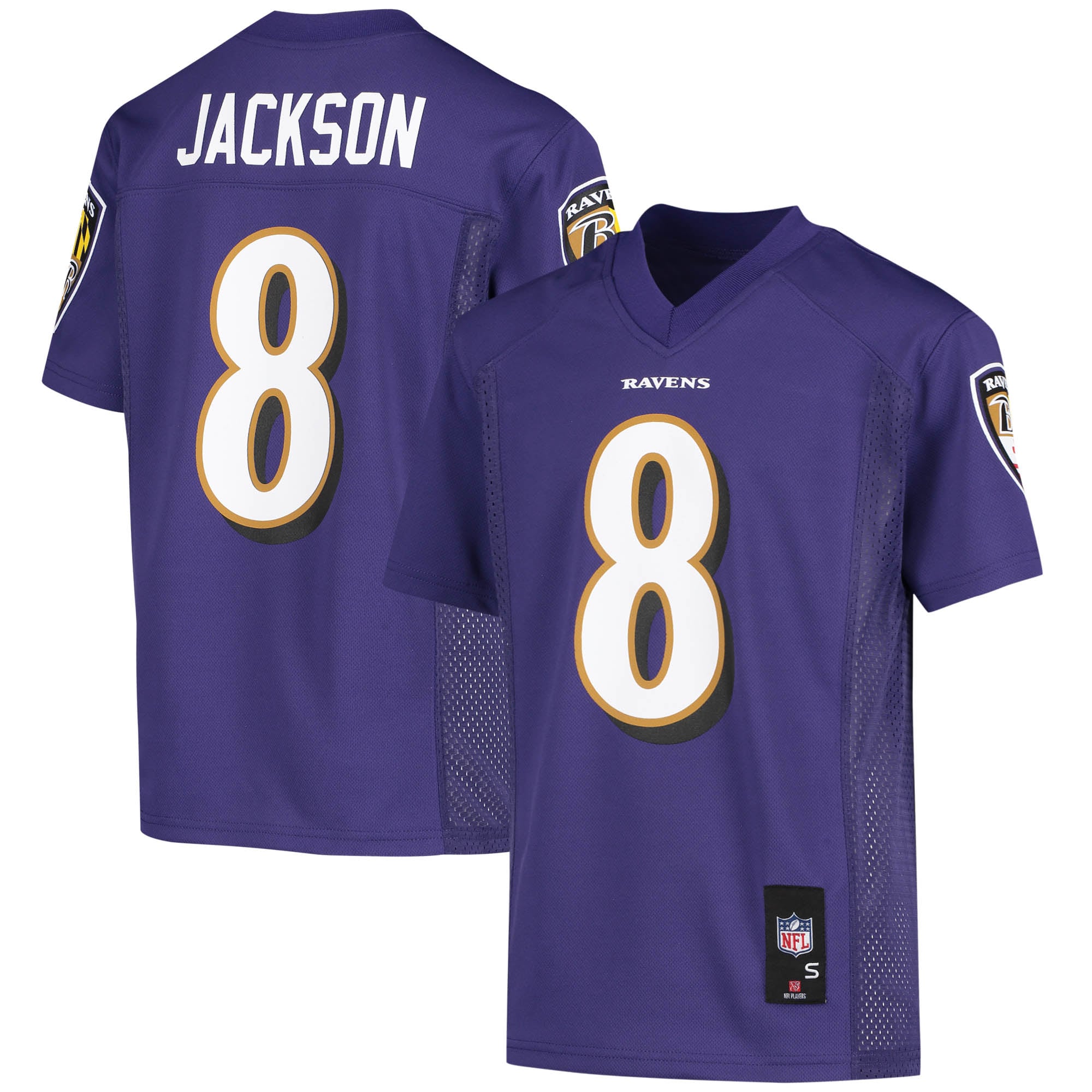 Youth Baltimore Ravens Lamar Jackson Purple Player Jersey