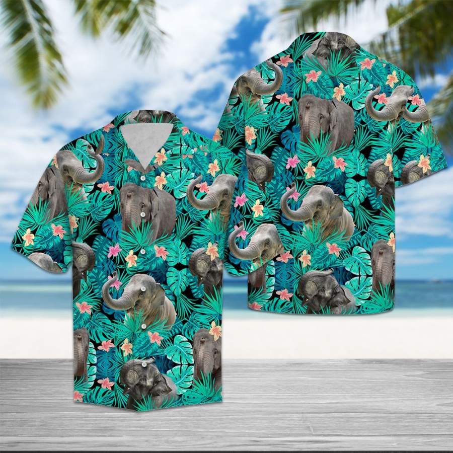 Elephant Tropical Hawaiian Shirt Ha10684