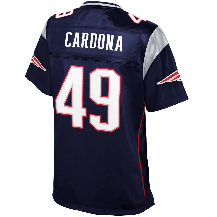 Womens New England Patriots Joe Cardona NFL Pro Line Navy Team Color Jersey