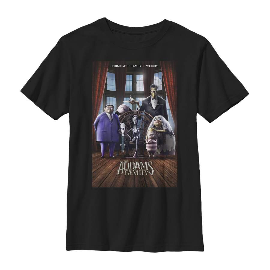 Addams Family Boy’s Theatrical Poster  T Shirt