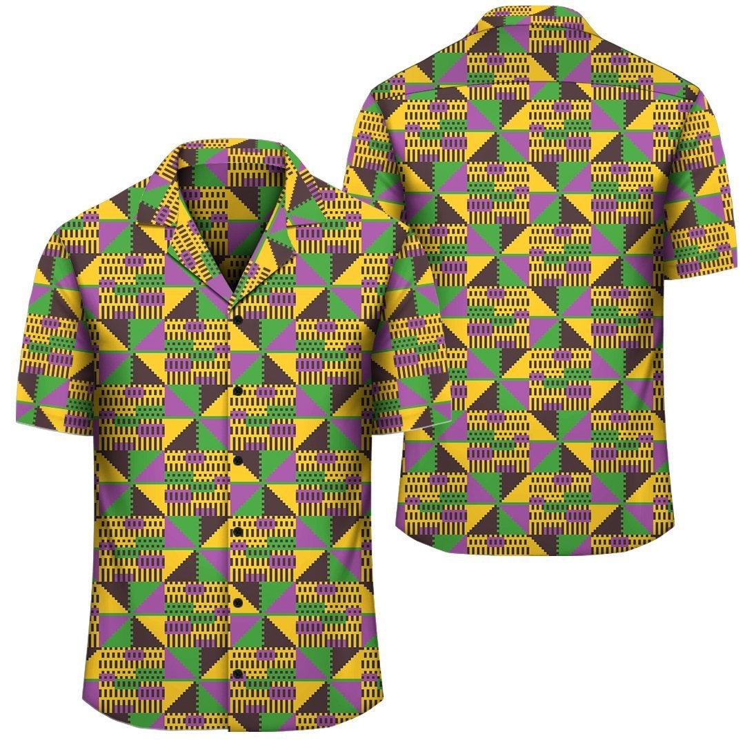 Africa Hawaiian Shirt – Kente Hawaiian Shirt Colorful Pattern