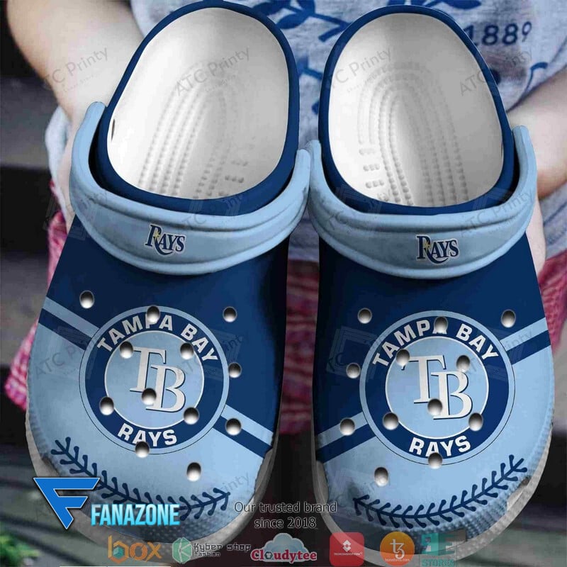 Tampa Bay Rays Light Blue MLB Sport Crocss Clogs Crocband Shoes Comfortable For Men Women and Kids