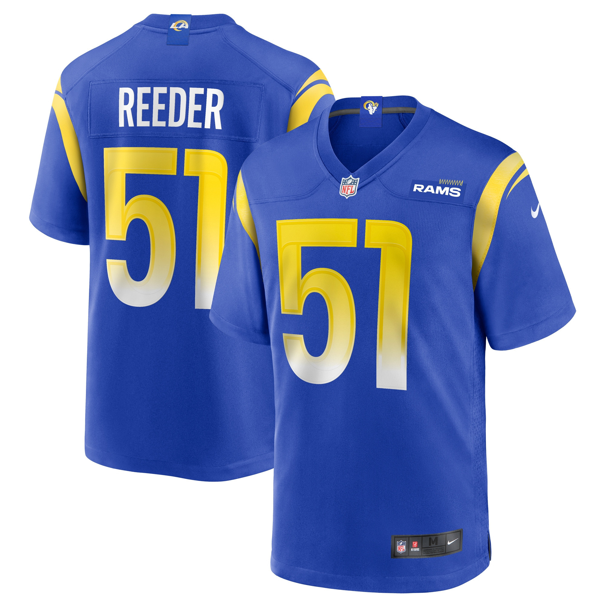 Troy Reeder Los Angeles Rams Game Jersey – Royal NFL