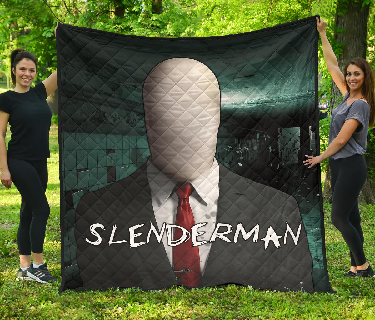 Horror Movie Premium Quilt | Slenderman Suit Underground Quilt Blanket Nt090306