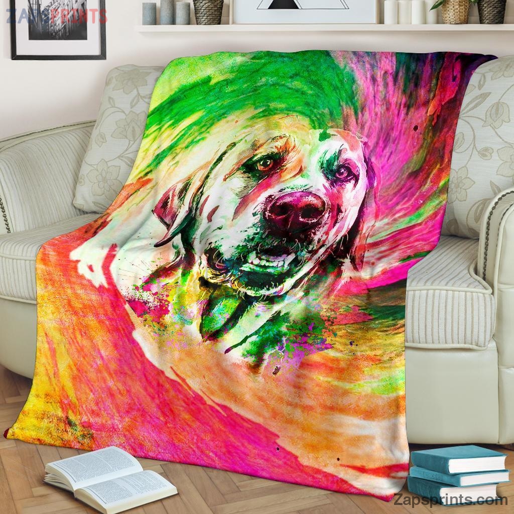 Labrador Blanket Throw  – Labrador Iv Blanket – Gift For Dogs Lover