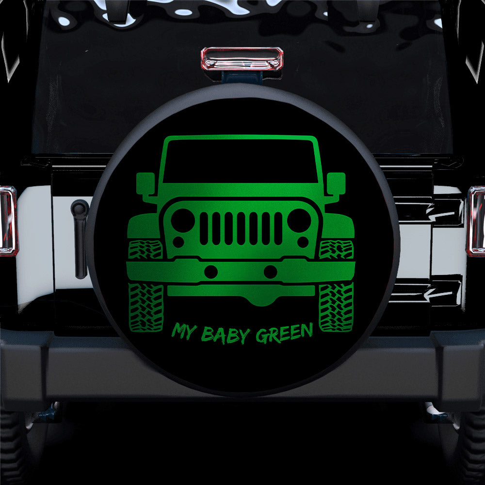 My Baby Green Jeep Car Spare Tire Covers Gift For Campers