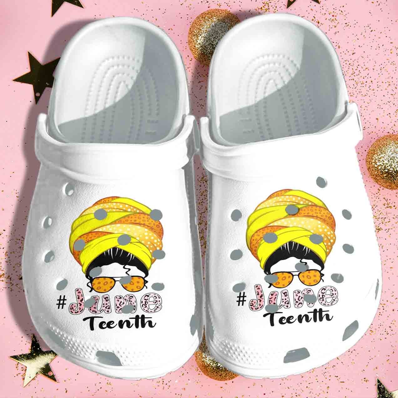 Africa Black Girl Glasses Shoes – June Teenth clogs Clog Gift For Girl Daughter – Gigo Smart