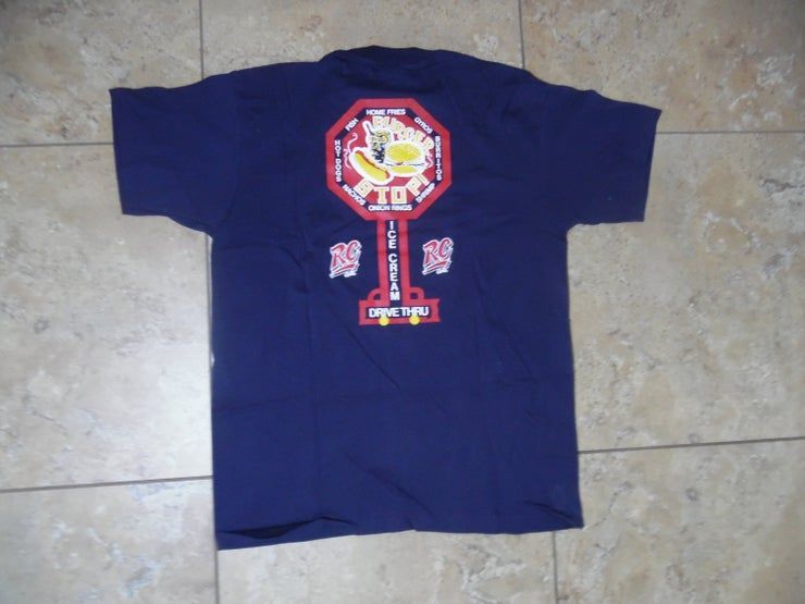 Vtg Rc Cola Blue Advertising Shirt