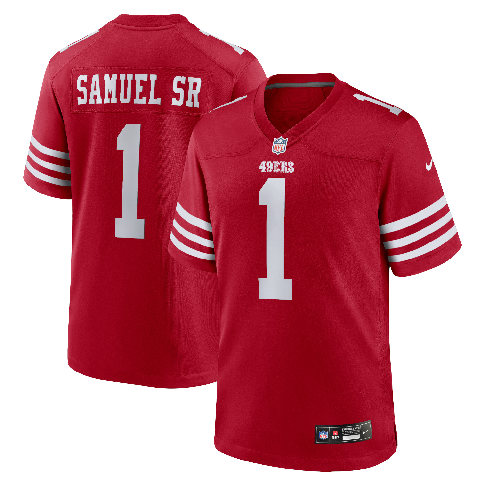 Deebo Samuel Sr San Francisco 49ers Game Player Jersey – Scarlet