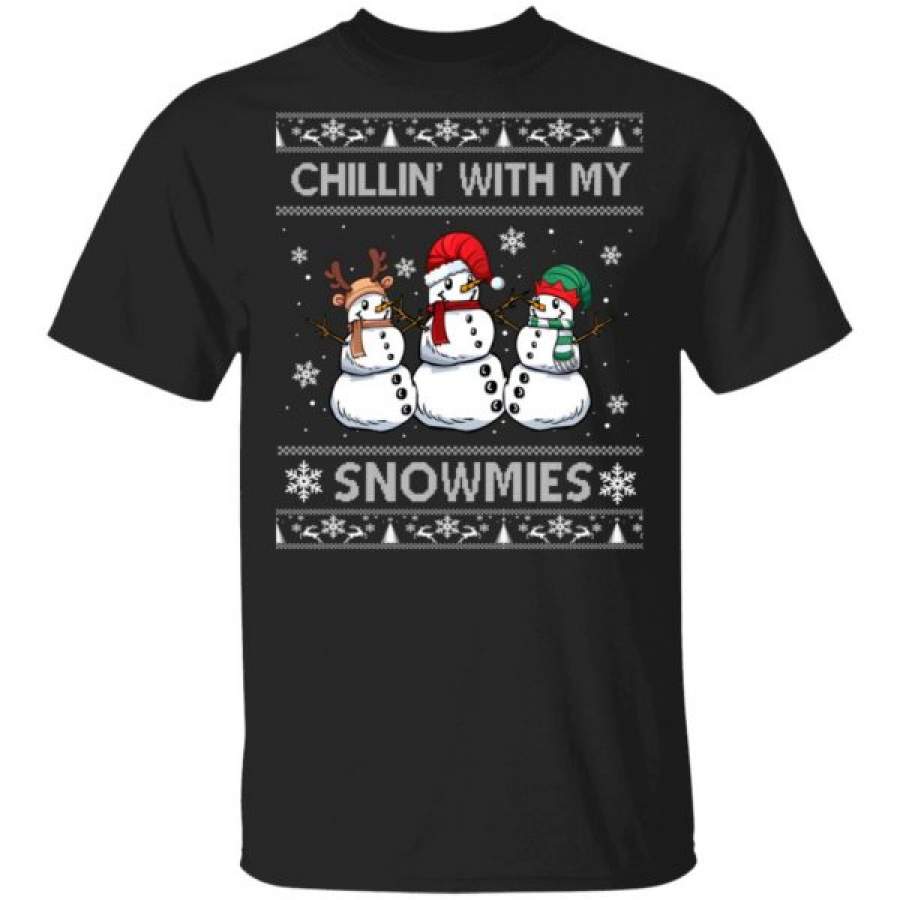 Chillin With My Snowmies Ugly Christmas Pajama Shirts – Cool Amazing Fashion