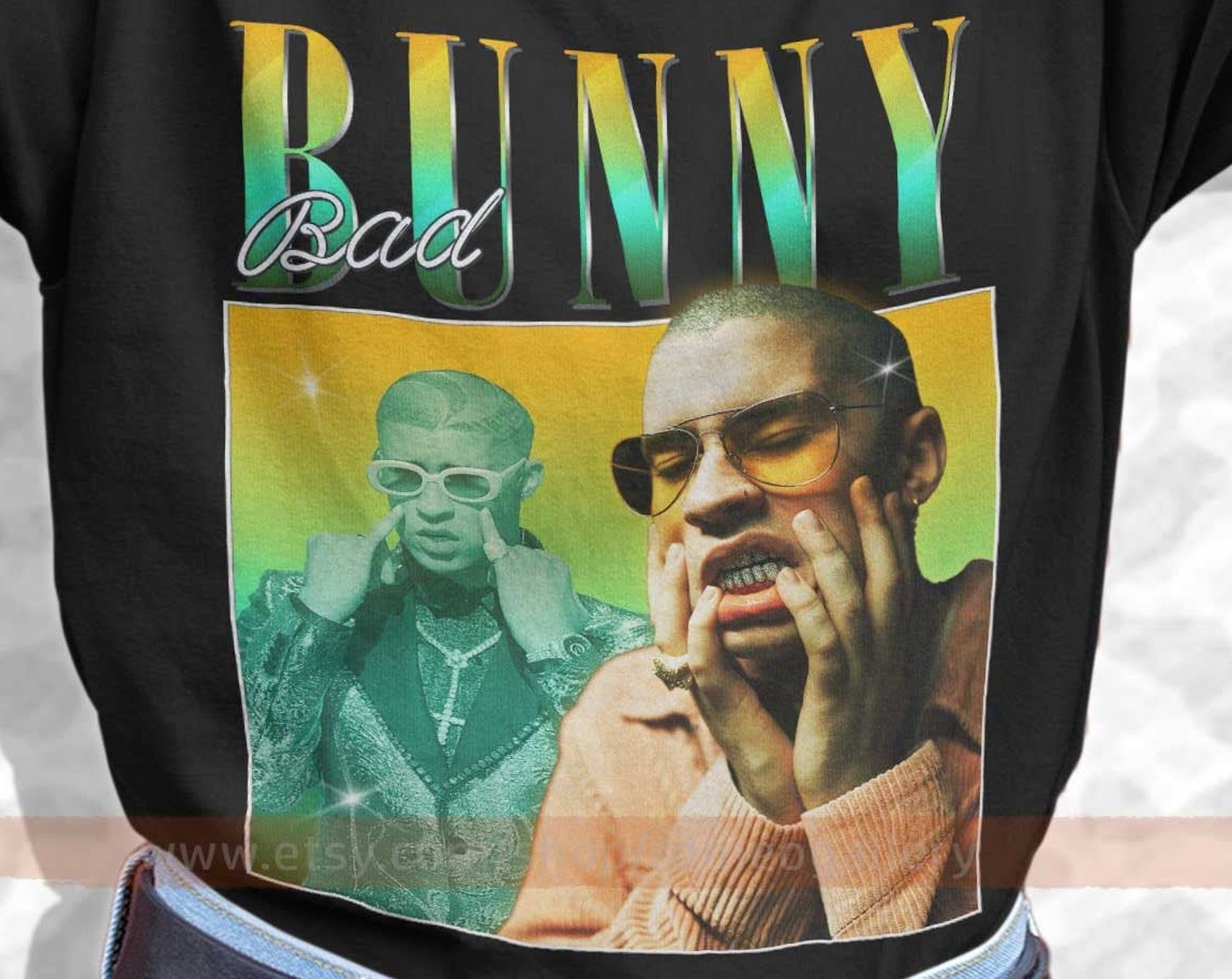 Bad Bunny Shirt 90’S Tee Bad Bunny Retro Vintage Style Gy T-Shirt