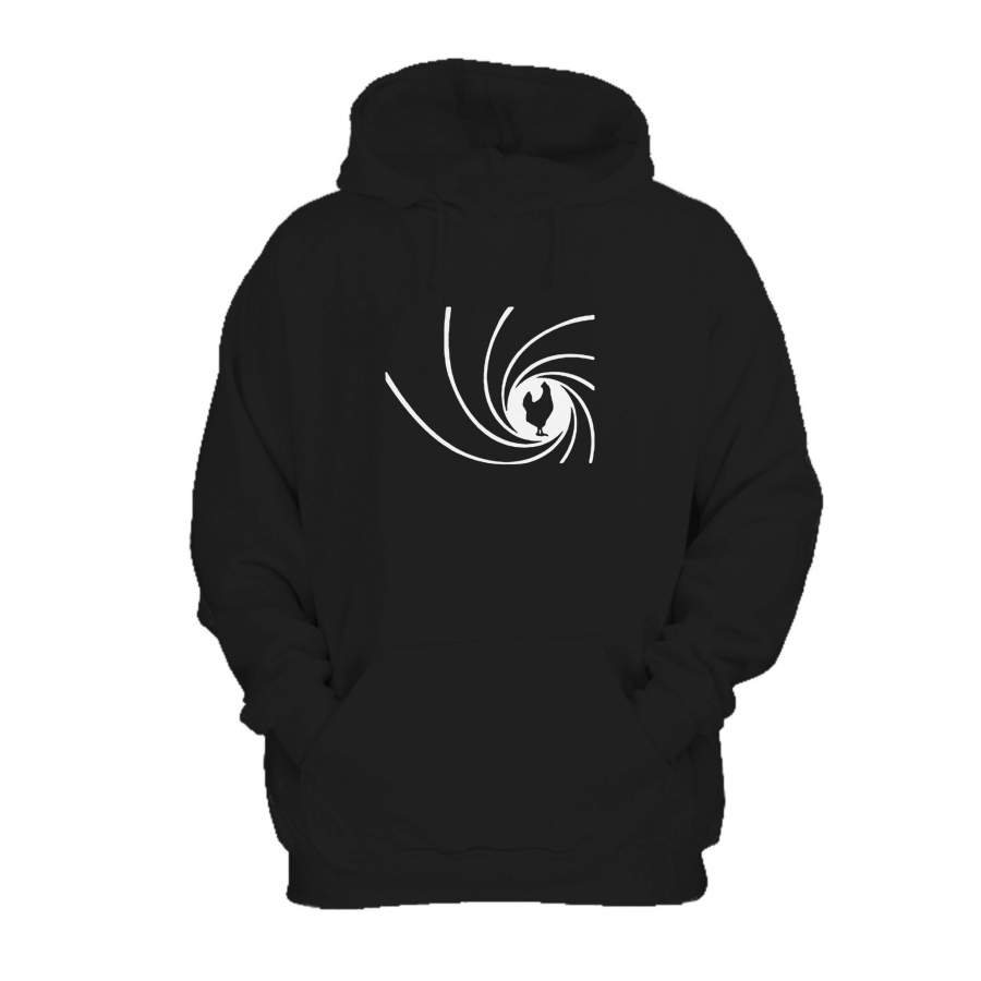 007 James Bound Chicken Funny Humorus Hoodie