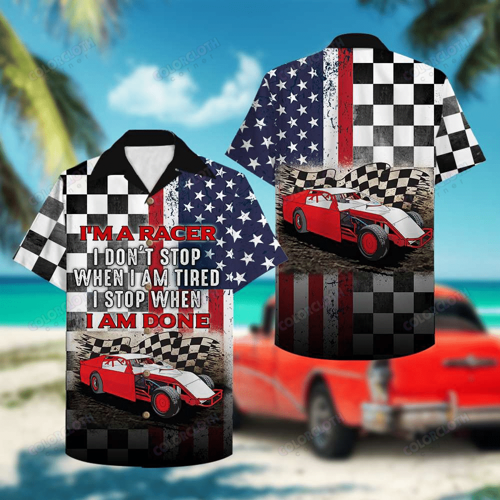 Dirt Track Racing I Am A Racer Hawaii Shirt Ha5028