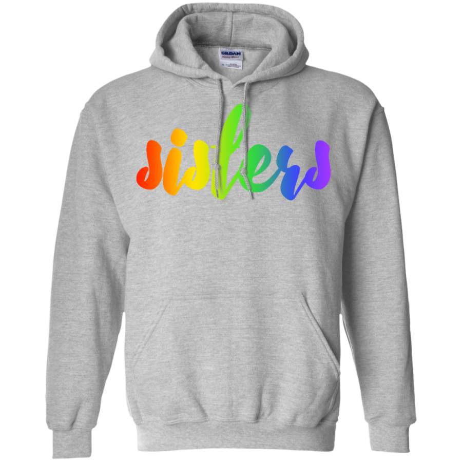 AGR rainbow sisters Gildan Pullover Hoodie