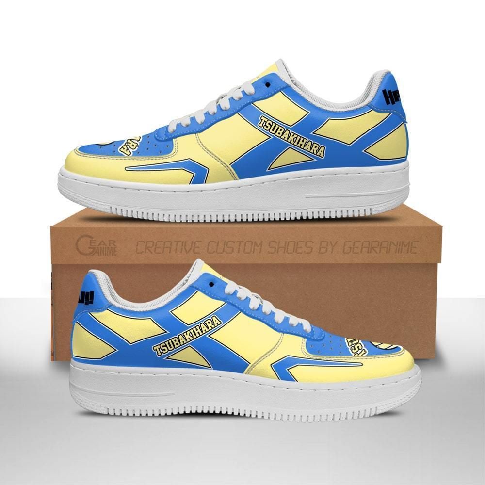 Haikyuu Tsubakihara Academy Uniform Haikyuu Air Force Shoes Sneakers Custom Anime